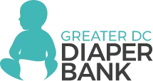 Greater DC Diaper Bank logo. Logotipo del Greater DC Diaper Bank.