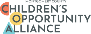 Logotipo de la Alianza para las Oportunidades de los Niños del Condado de Montgomery.